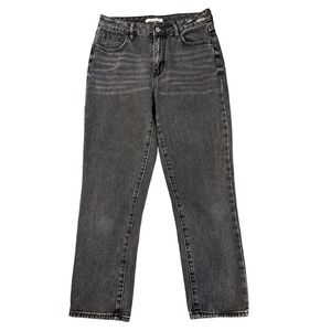 PACSUN Women's 27 Faded Black Distressed Mom Jean Urban Streetwear Y2K 90's